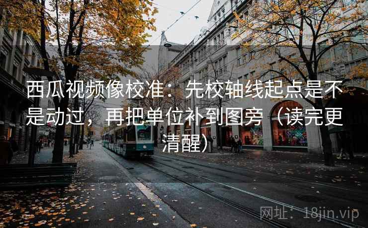 西瓜视频像校准：先校轴线起点是不是动过，再把单位补到图旁（读完更清醒）