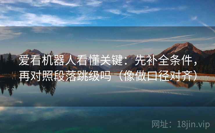 爱看机器人看懂关键：先补全条件，再对照段落跳级吗（像做口径对齐）